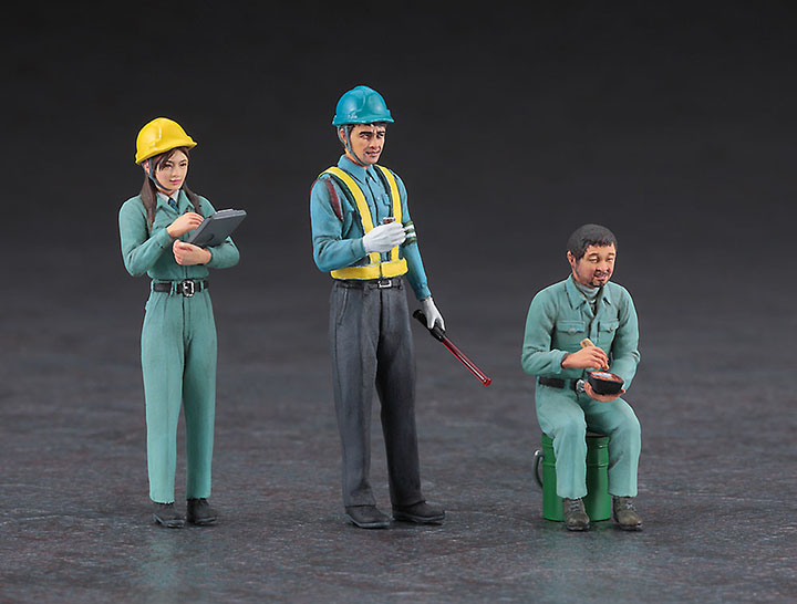 [�˾���ũ] BH66006 [Hasegawa] BH66006 1/35 Construction Worker Set B - Break Figure x 3 and Accessories 3