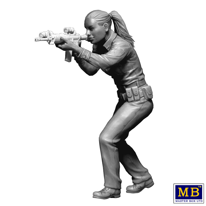 [�˾���ũ] CM24064 [MasterBox] CM24064 1/24 The Heist series, Kit No1. Shots fired - Officer needs assistance, civilian casualties reported, Request back-up ASAP!!! Sgt Jack Melgoza and Patrolman Sally Taylor 4