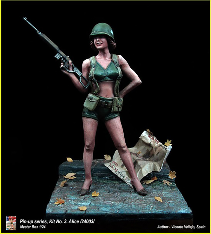 [�˾���ũ] CM24003 [MasterBox] CM24003 1/24 Pin-up series, Kit No. 3. Alice 3