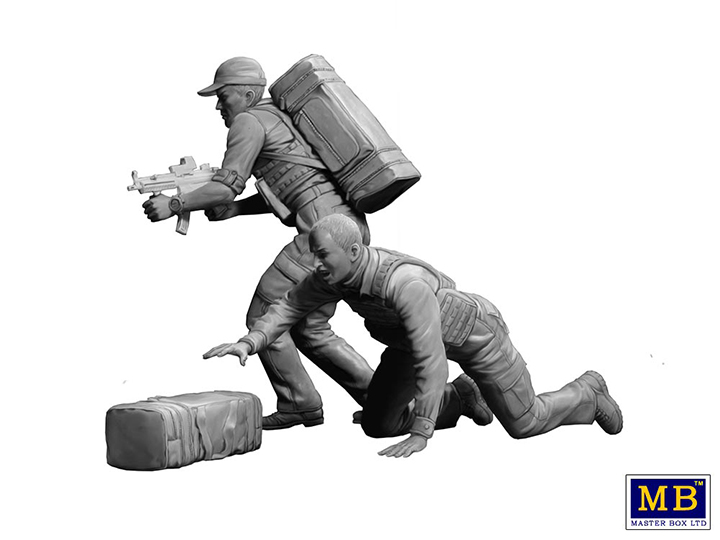 [�˾���ũ] CM24065 [MasterBox] CM24065 1/24 The Heist series, Kit No2. Billy, its getting too hot, grab the money and lets get out of here!!! The Johnson brothers (Bobby and Billy) 3