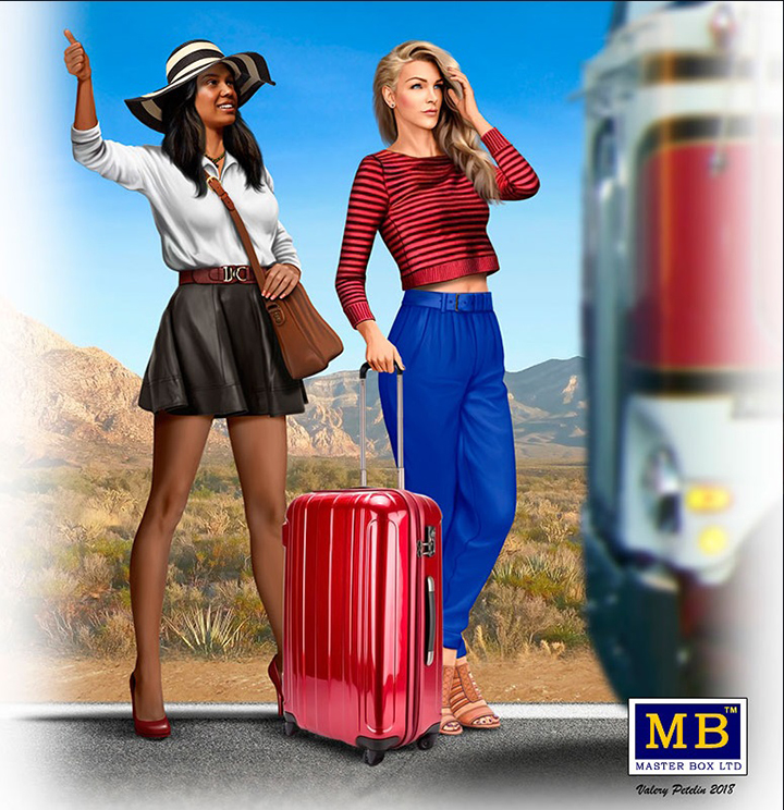 [�˾���ũ] CM24041 [MasterBox] CM24041 1/24 Truckers Series Hitchhikers,Erica & Kery 1