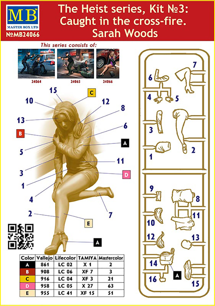 [�˾���ũ] CM24066 [MasterBox] CM24066 1/24 The Heist series, Kit No.3: Caught in the cross-fire. Sarah Woods 2