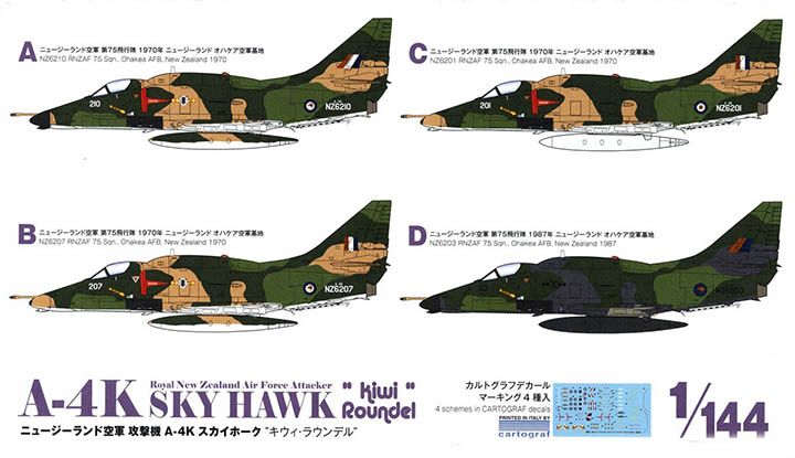 [�˾���ũ] BPPDR-29 [PLATZ] BPPDR-29 1/144 A-4K Sky Hawk Kiwi Roundel RNZAF 2