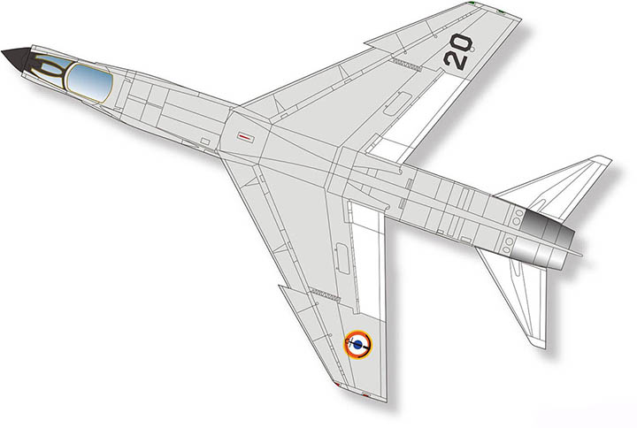 [�˾���ũ] BPPDR-27 [PLATZ] BPPDR-27 1/144 F-8E(FN) Crusader Clemenceau/Foch France NAVY 3