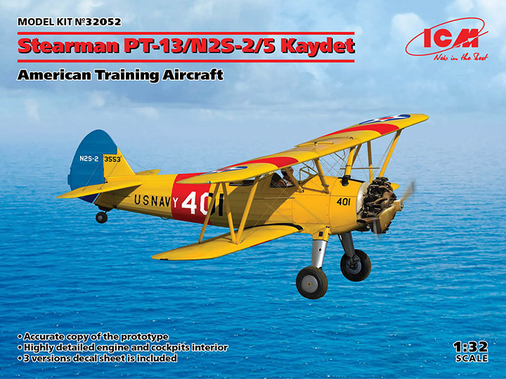 [�˾���ũ] BICM32052 [ICM] BICM32052 1/32 Stearman PT-13/N2S-2/5 Kaydet 1