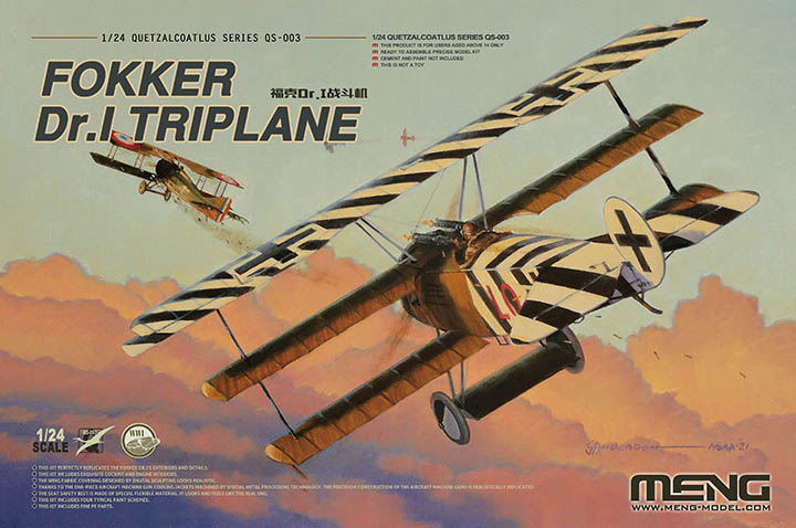 [�˾���ũ] CEQS-003 [Meng] CEQS-003 1/24 Fokker Dr.I Triplane 1