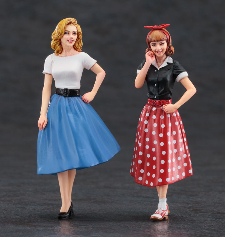 [�˾���ũ] BH29110 [Hasegawa] BH29110 1/24 FC10 50s American Girls Figure - Set of 2 2