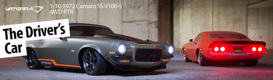 [�˾���ũ] VTR03101T1 [VATERRA] 1972 Chevy Camaro SS, V100 Orange : 1/10 4WD RTR - ���͸�, ������ �ʿ� 5