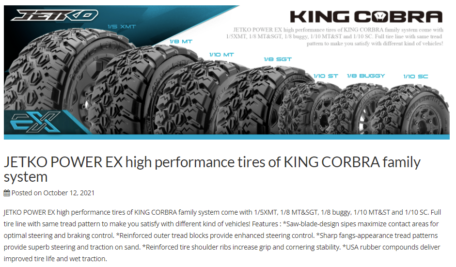 [�˾���ũ] JKO3102CBMSGNB1 [JETKO] 1/10 SC EX-KING COBRA/Claw Rim (2pcs) - 12mm 0 offset Narrow 3