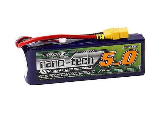 [�˾���ũ] 9210000231-0 [TURNIGY] nano-tech 11.1V 5000mah 65C ��Ƭ������ ���͸� - XT90 1