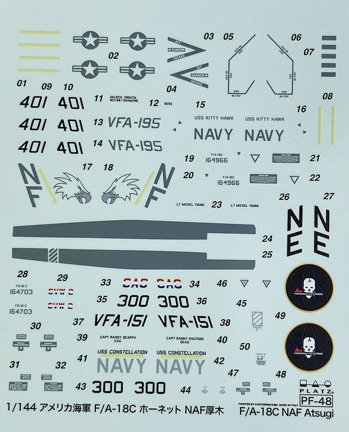 [�˾���ũ] BPPF-48 [PLATZ] BPPF-48 1/144 F/A-18C Hornet NAF Atsugi 3