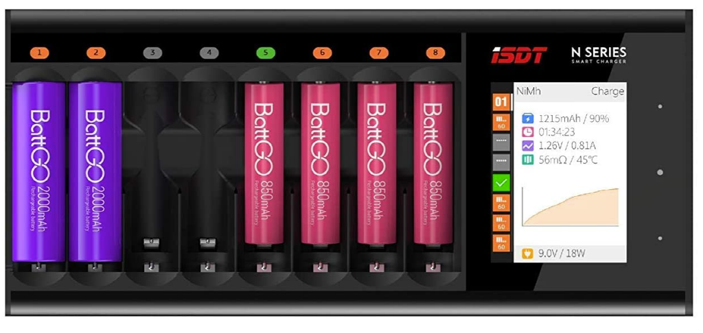 [�˾���ũ] N8-CHARGER [ISDT] N8 AA, AAA ������ ������ ������ - 8 Way 1