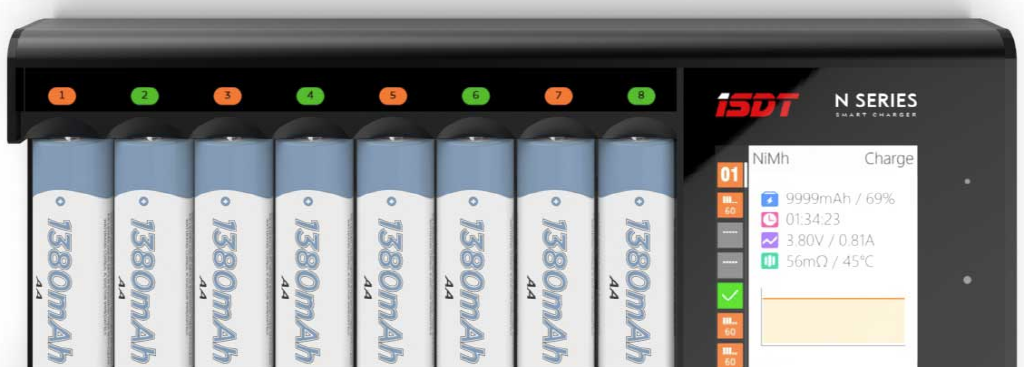 [�˾���ũ] N8-CHARGER [ISDT] N8 AA, AAA ������ ������ ������ - 8 Way 5