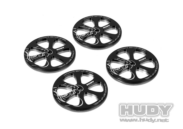 [�˾���ũ] 109370 [HUDY] 109370 ALU SET-UP WHEEL FOR 1/10 RUBBER TIRES (4) 2