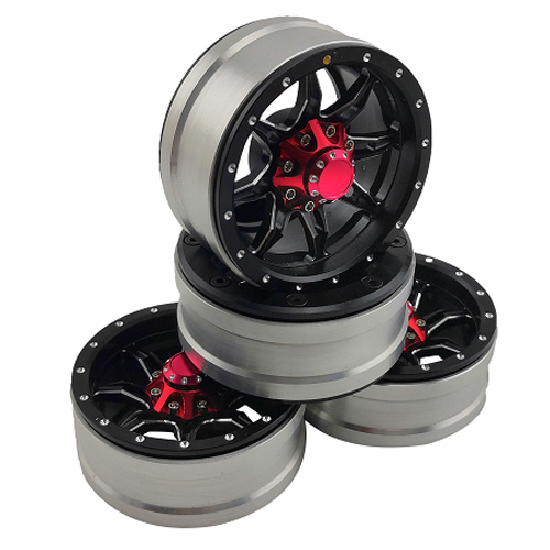 [�˾���ũ] DTCW01901B [DETAILS TECH] 01901B(4PCS �Ѵ��, ��Ż ���� ��, ����) 1.9 Aluminum Beadlock Crawler Wheels 4pcs - Spider 1