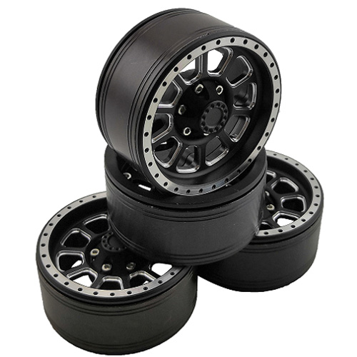 [�˾���ũ] DTCW01903B [DETAILS TECH] 01903B(4PCS �Ѵ��, ��Ż ���� ��, ����) 1.9 Aluminum Beadlock Crawler Wheels 4pcs - Ten 1