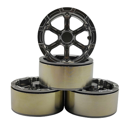 [�˾���ũ] DTCW19003B [DETAILS TECH] 19003B(4PCS �Ѵ��, ��Ż ���� ��, �Ǹ�Ż) 1.9 Aluminum Beadlock Crawler Wheels 4pcs 1