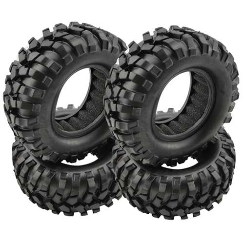[�˾���ũ] DTPA02001 [DETAILS TECH] (4PCS, �Ѵ��, ��Ŭ, ������ Ÿ�̾�) Crawler Tires with Foams for 1.9 Wheels A 95x38mm 1