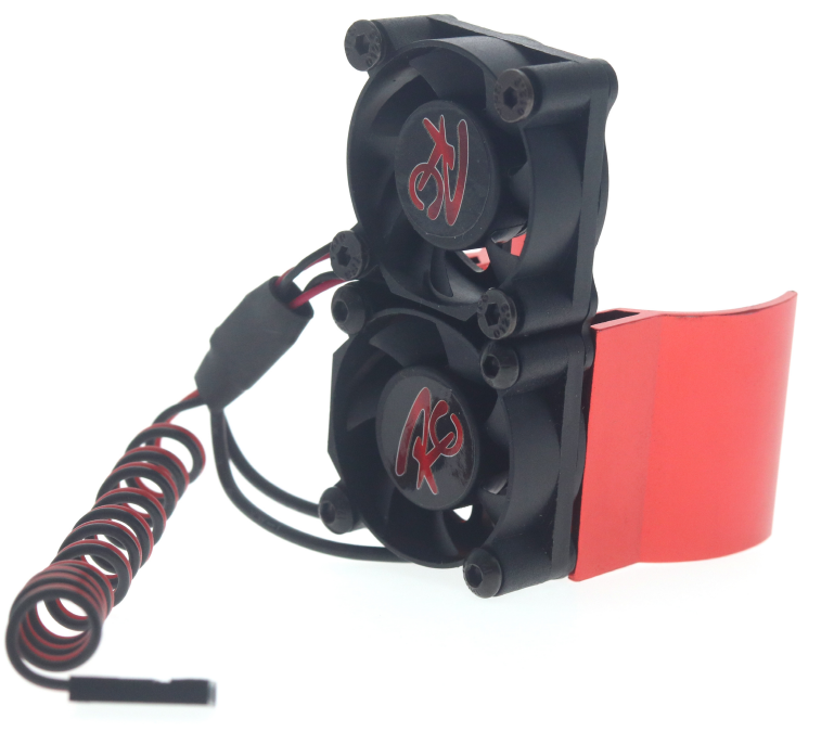 [�˾���ũ] DTEF03003C [DETAILS TECH] (1:10 ��� ��Ʈ��ũ ��) 36mm Alu RC Car Double Motor Cooling Fan with Heatsink 4