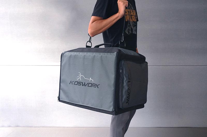 [�˾���ũ] KOS32221PP [KOSWORK] 1/10 Compact 3 Drawer PP Frame Buggy Bag (1/10, 1 Large & 2 Medium) 11