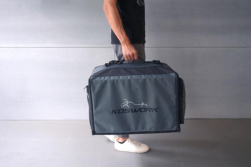 [�˾���ũ] KOS32221PP [KOSWORK] 1/10 Compact 3 Drawer PP Frame Buggy Bag (1/10, 1 Large & 2 Medium) 10