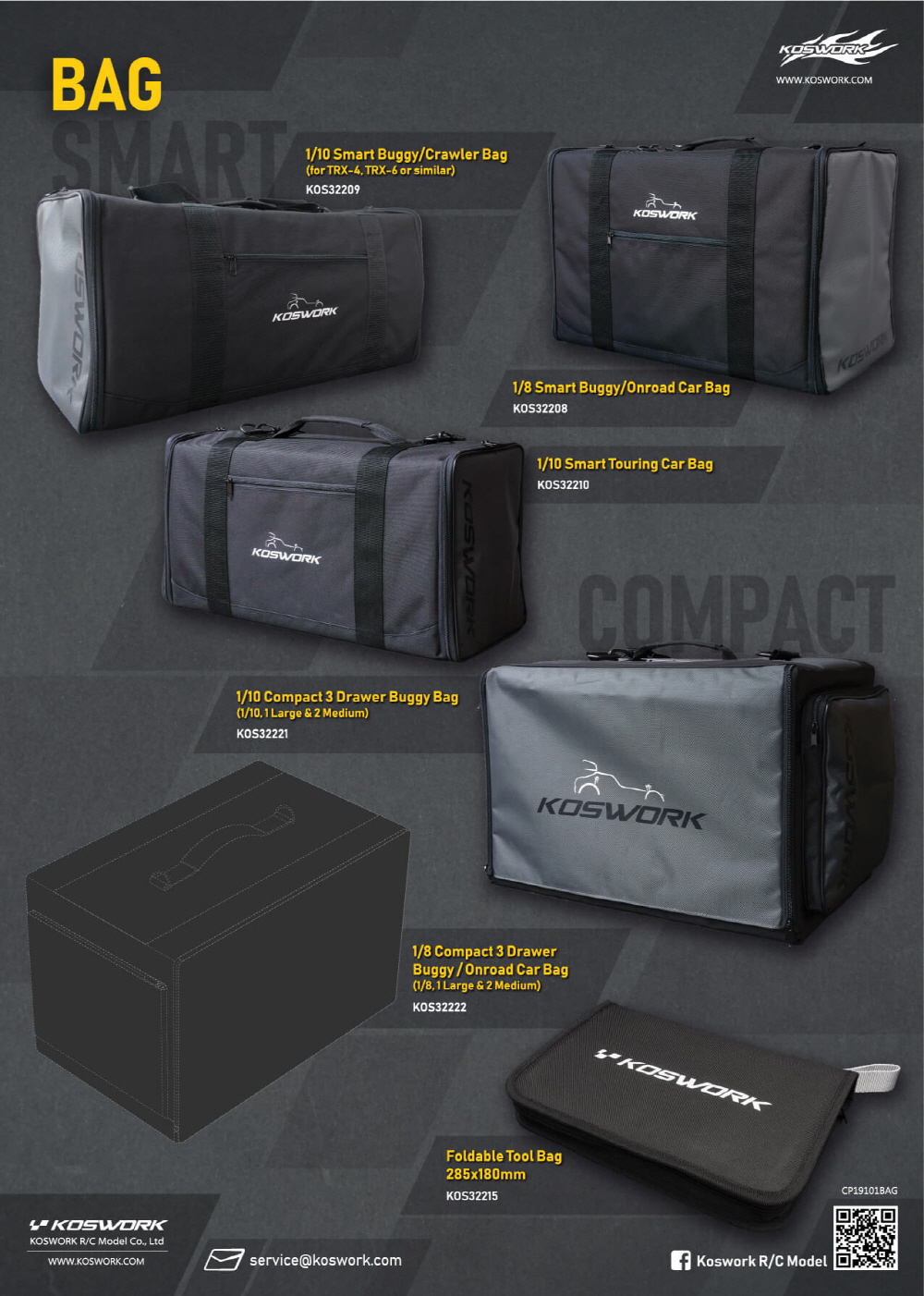 [�˾���ũ] KOS32210 [KOSWORK] 1/10 Smart Touring Car Bag 2
