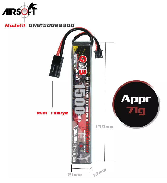 [�˾���ũ] GNB15002S30G [GNB] 7.4V 1500mAh 30C ��Ƭ������ ���͸� - �輱�� 9