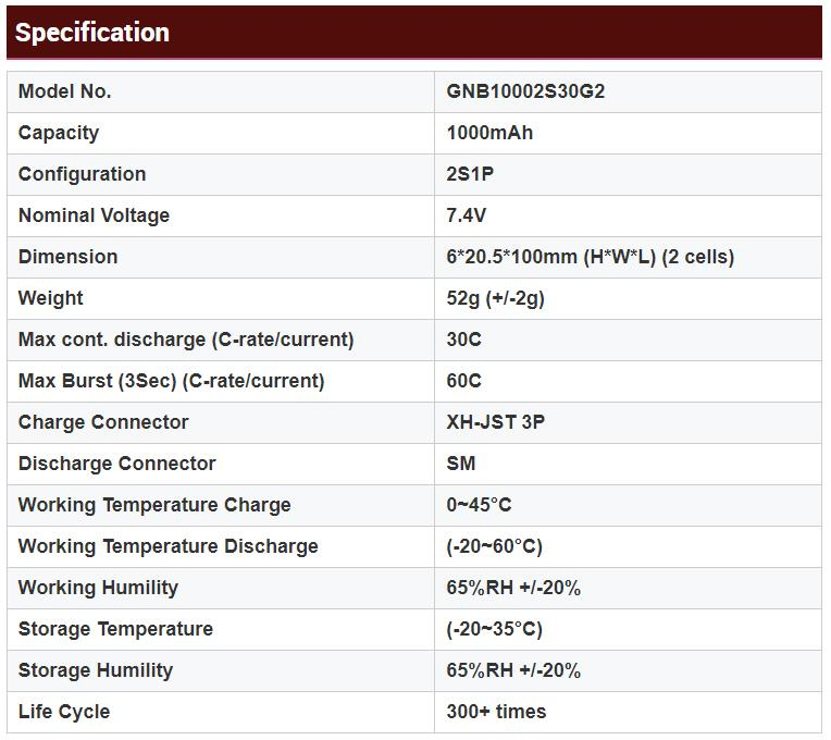 [�˾���ũ] GNB10002S30G2 [GNB] 7.4V 1000mAh 30C ��Ƭ������ ���͸� - �и��� / �輱�� 11