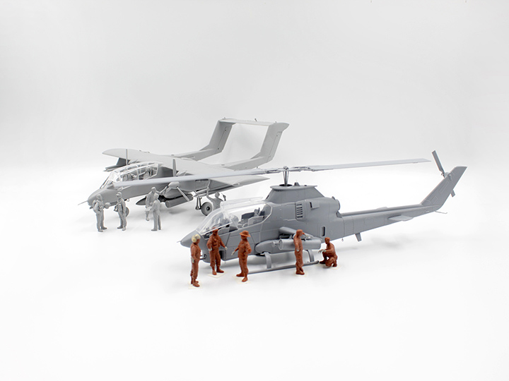 [�˾���ũ] BICM48303 [ICM] BICM48303 1/48 Forward Base AH-1G,OV-10A,US Pilots,Ground Personnel 2