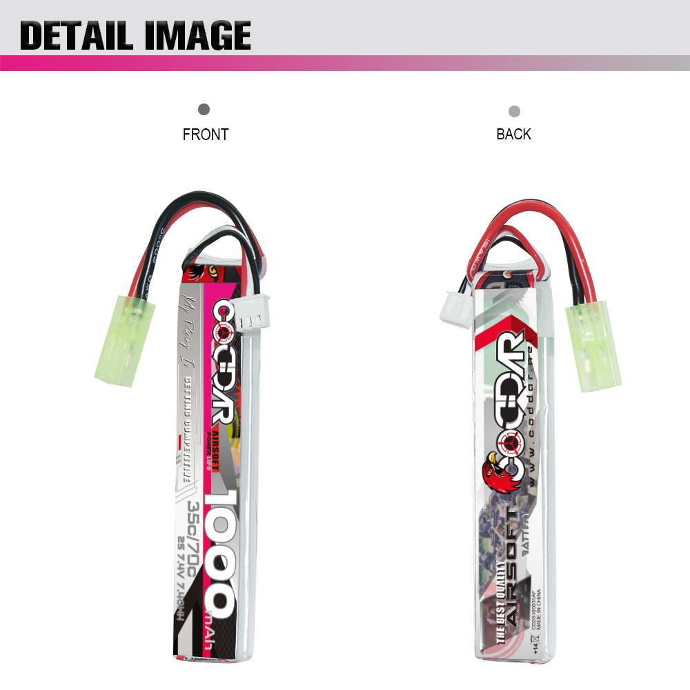 [�˾���ũ] CD2S100035AF [CODDAR] 7.4V 1000MAH 35C ��Ƭ������ ���͸� - �輱�� 10