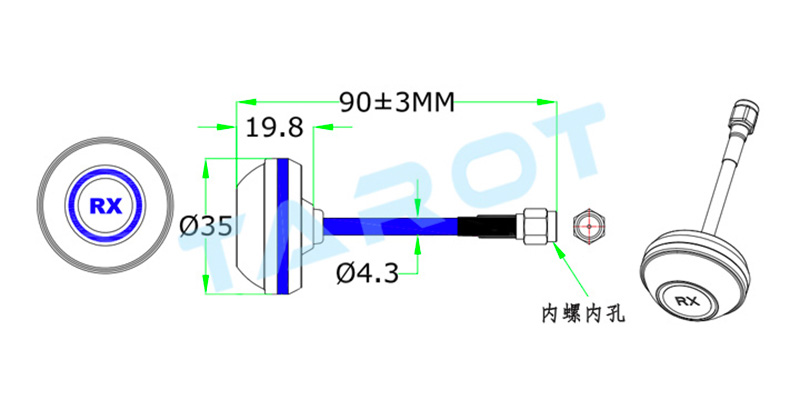 [�˾���ũ] TL300K3 [TR] 5.8Ghz RX Clover ���׳�(Hole Type) 1