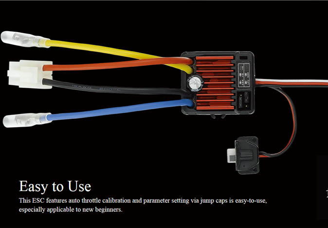 [�˾���ũ] 30120203 [HobbyWing] ���� WP 1060 60A �ڵ����� �������� �귯���� ���ӱ� - 2~3�� �Է�, ���� 4