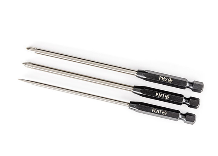 [�˾���ũ] AX8714 [Traxxas] AX8714 Speed Bit Set,screwdriver,3-piece straight-3mm slotted, 1 Phillips, and 2 Phillips bits, 1/4 drive 1