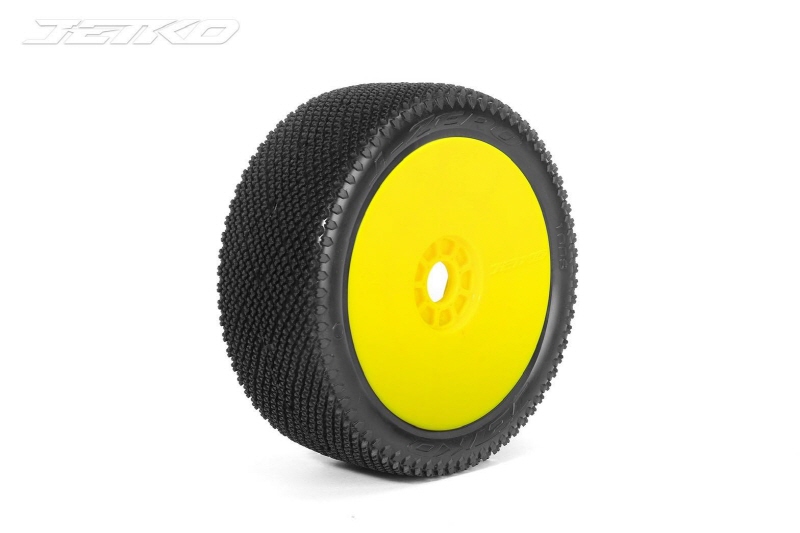 [�˾���ũ] JKO1008DYUSU [JETKO] (�ֻ�� ���̽� Ÿ�̾�) J-ZERO:1/8 Buggy Ultra Soft Yellow Rim (2pcs) 1