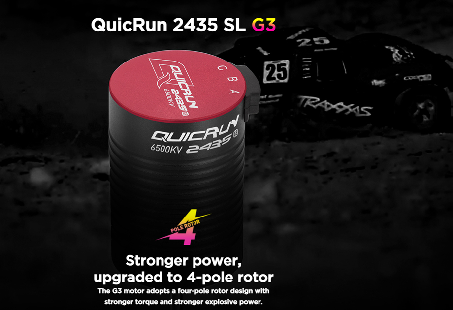 [�˾���ũ] 30404005 [HOBBYWING] QUICRUN-2435SL-6500KV-BLACK-G3 ���� (1/16 ,1/18 ������) 1