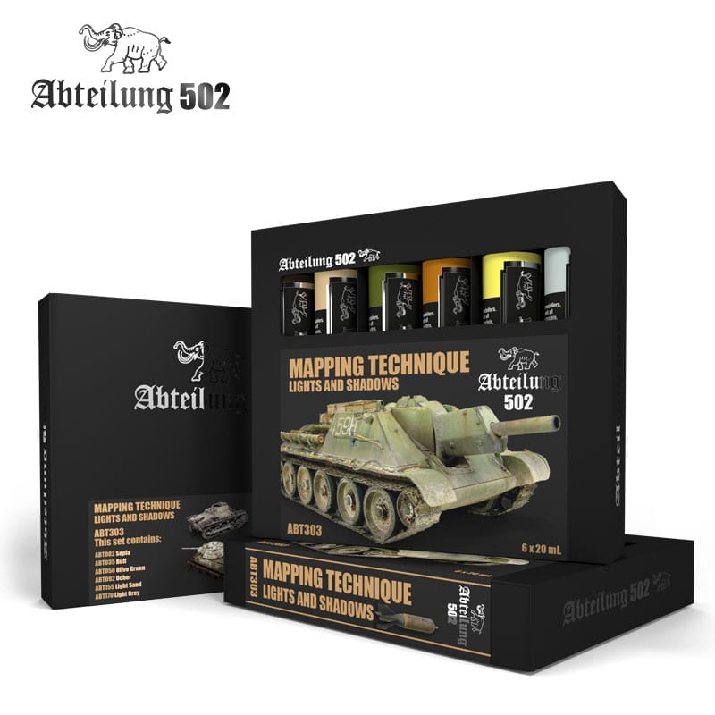 [�˾���ũ] CABT303 [AK interactive] CABT303 MAPPING TECHNIQUE LIGHTS AND SHADOWS SET 1