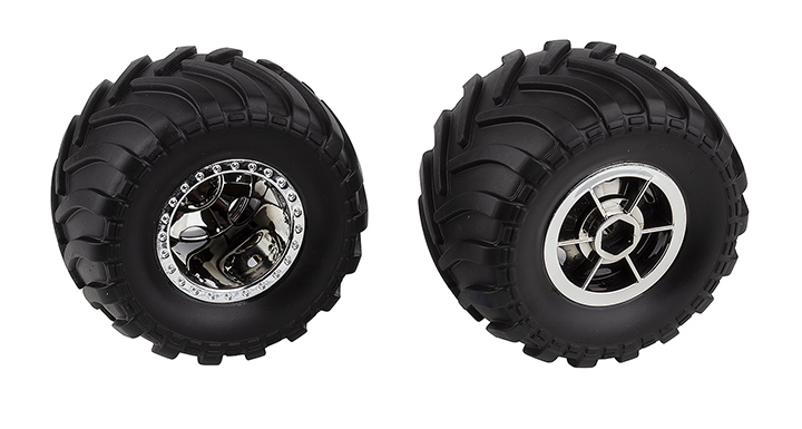 [�˾���ũ] AA41104 [TEAM ASSOCIATED] AA41104 MT12 Wheels and Tires, chrome 1