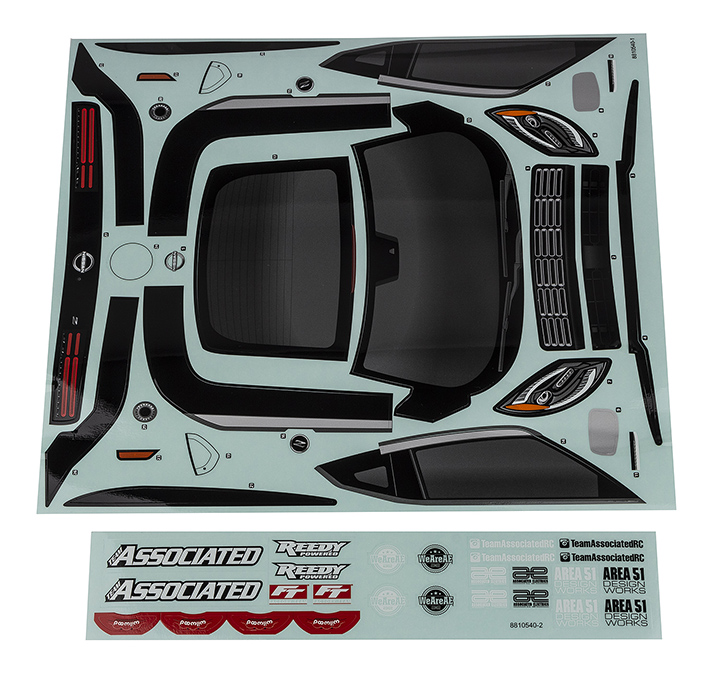[�˾���ũ] AA31924 [TEAM ASSOCIATED] AA31924 Apex2 Sport, Nissan Z Decal Sheets 1