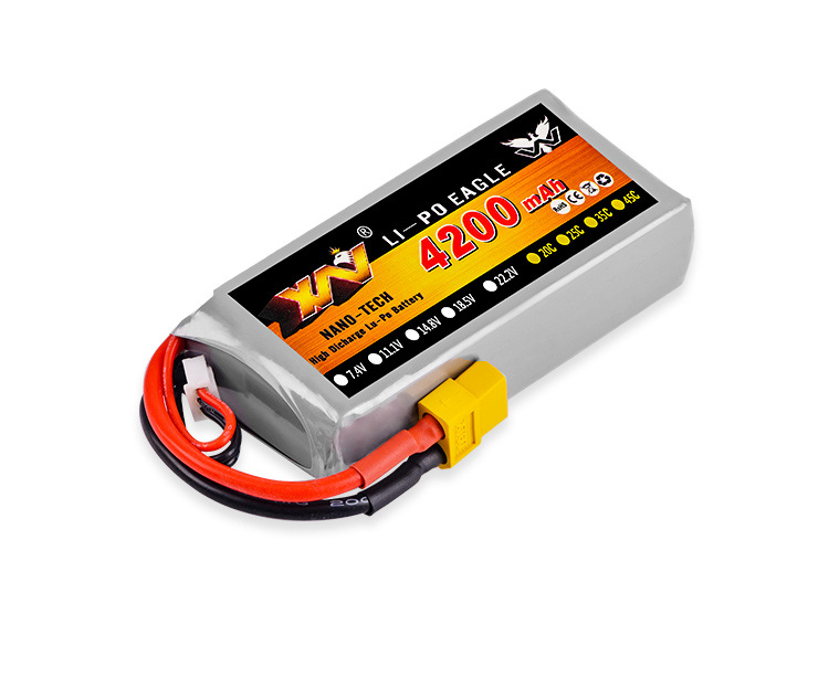 [�˾���ũ] 2S-4200 [XN] 7.4V 4200mAh 25C ��Ƭ������ ���͸� - XT60 2