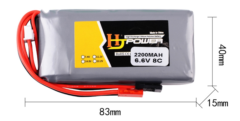 [�˾���ũ] 2200-6.6V [XN] 6.6V 2200mah ��Ƭö ���͸� - T14SG, T10J, T8J ������ ���͸� 1