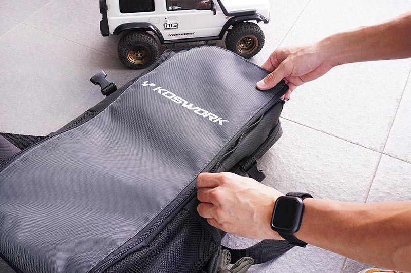 [�˾���ũ] KOS32213BK [KOSWORK] RC Car Expandable Backpack (1/8 Buggy, 1/10 Buggy, Truck, Touring & Crawler) Black 6