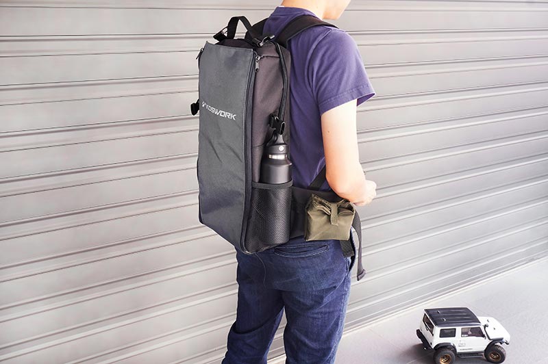 [�˾���ũ] KOS32213BK [KOSWORK] RC Car Expandable Backpack (1/8 Buggy, 1/10 Buggy, Truck, Touring & Crawler) Black 7