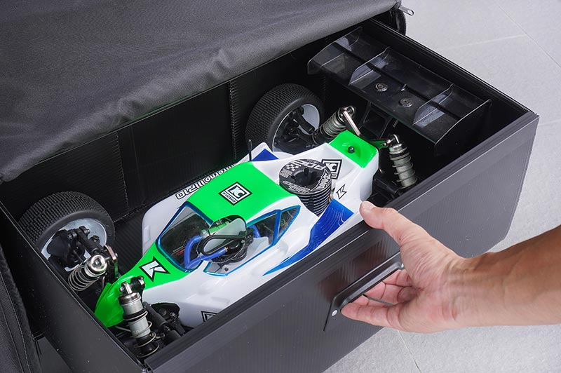 [�˾���ũ] KOS32252PP [KOSWORK] 1/8 Dual Drawer PP Frame Buggy/Onroad Car Bag (1/8, 2 Large) 3