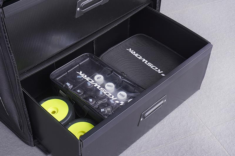 [�˾���ũ] KOS32252PP [KOSWORK] 1/8 Dual Drawer PP Frame Buggy/Onroad Car Bag (1/8, 2 Large) 4