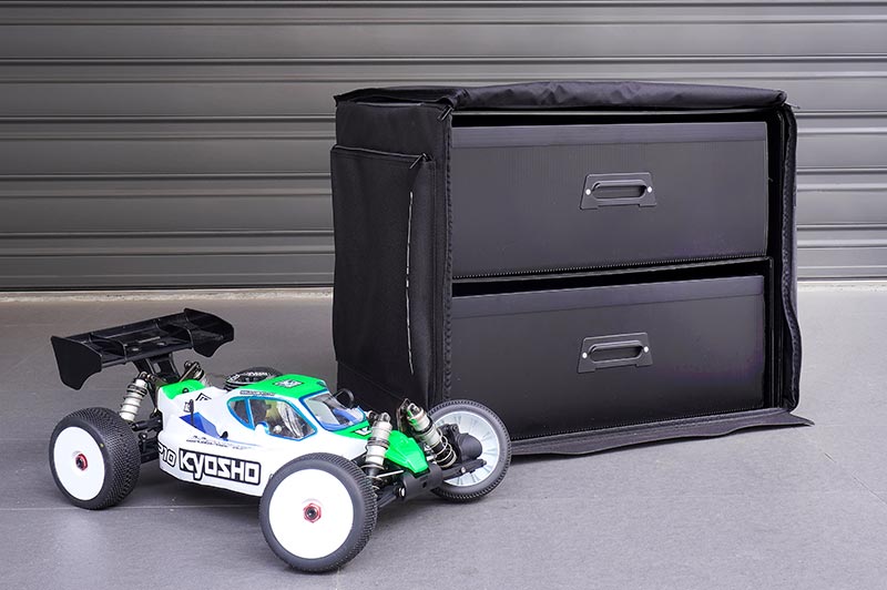 [�˾���ũ] KOS32252PP [KOSWORK] 1/8 Dual Drawer PP Frame Buggy/Onroad Car Bag (1/8, 2 Large) 5