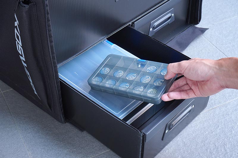 [�˾���ũ] KOS32222PP [KOSWORK] 1/8 Compact 3 Drawer PP Frame Buggy/Onroad Car Bag (1/8, 1 Large & 2 Medium) 5