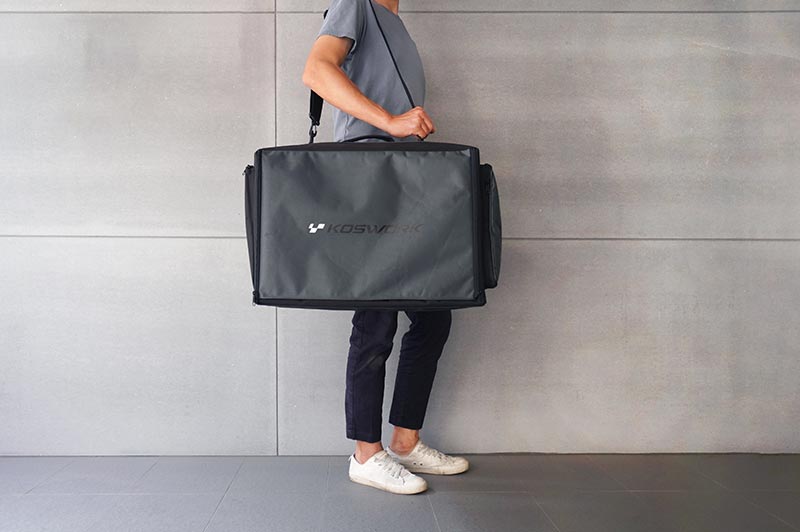 [�˾���ũ] KOS32222PP [KOSWORK] 1/8 Compact 3 Drawer PP Frame Buggy/Onroad Car Bag (1/8, 1 Large & 2 Medium) 8