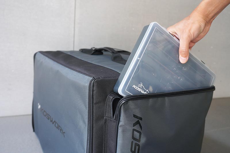 [�˾���ũ] KOS32222PP [KOSWORK] 1/8 Compact 3 Drawer PP Frame Buggy/Onroad Car Bag (1/8, 1 Large & 2 Medium) 10