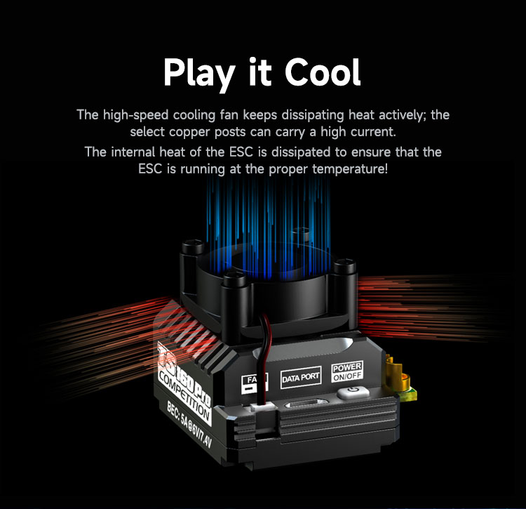 [�˾���ũ] SK-300078-01 [SKY RC] (�ֻ�� ���̽� ����) TS160 Pro 160A Brushless Sensored ESC 7.4V BEC With Integrated Bluetooth 5