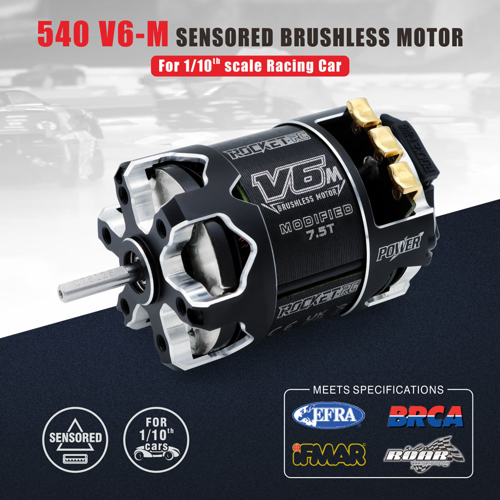 [�˾���ũ] 697238888413 [SURPASS HOBBY] 540-V6 Sensored Brushless Motor MODIFIED 4.5T 1